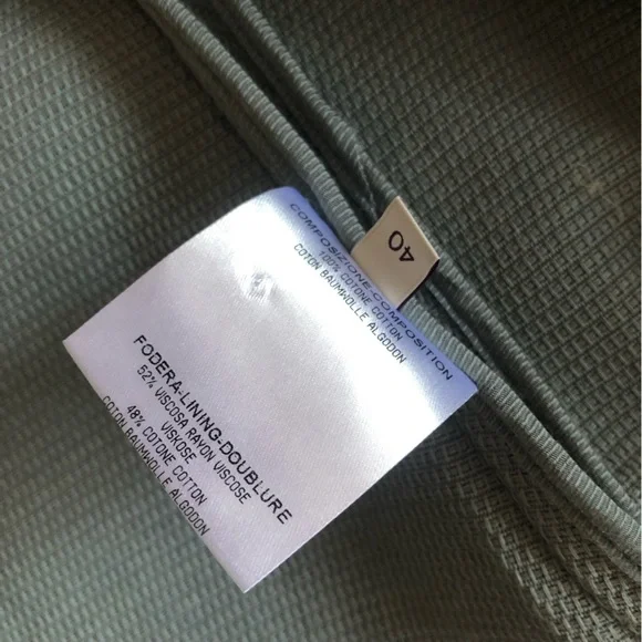 Stella McCartney Grey Cocoon Coat. Italian Size 40